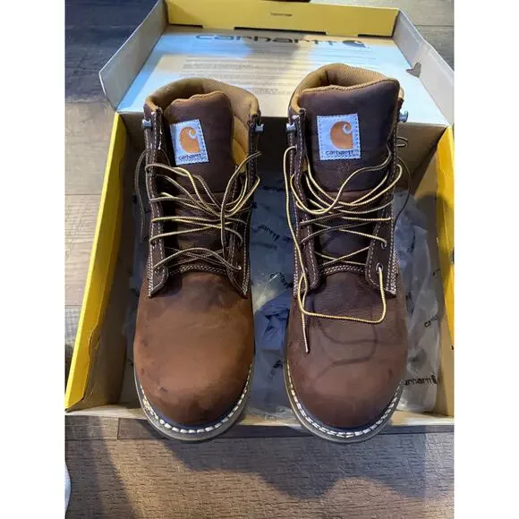 Carhartt Soft Toe Brown Work Boot 6 Inch size 11 - Picture 3 of 4